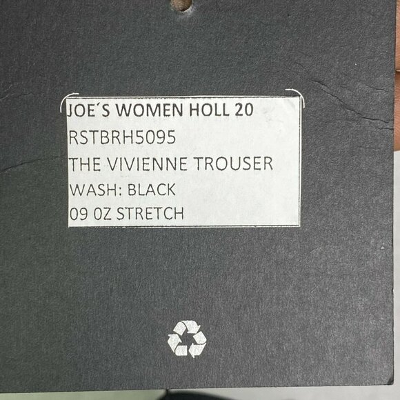 JOE'S Womens Black Holl 20 09 OZ Stretch The Vivienne Trouser Pants Size 26 - Picture 7 of 9